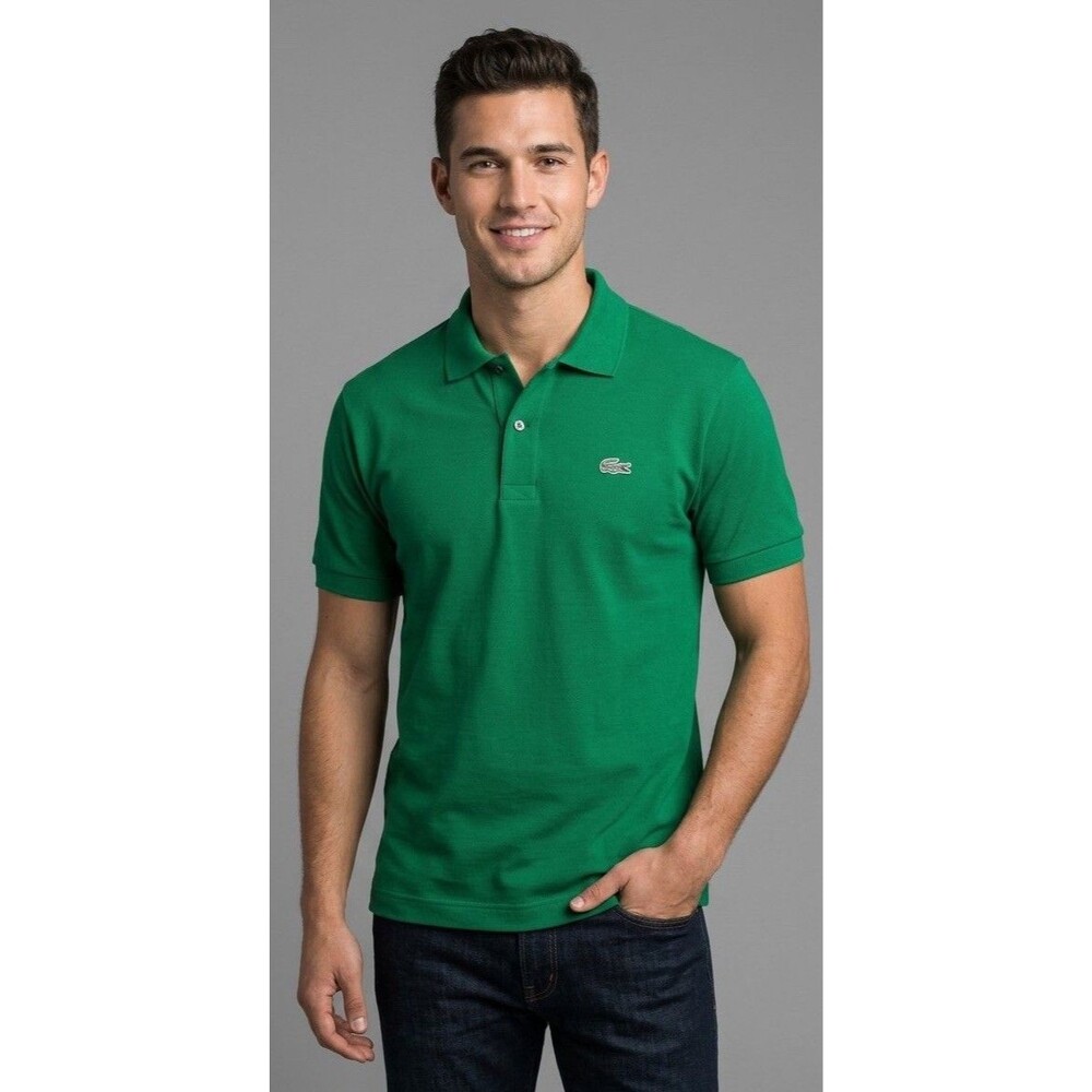 Lacoste Sport Men’s Green Short Sleeve Polo Size Large